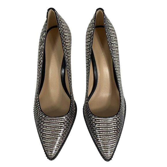 COACH Smith Beadchain Heel Genuine Snakeskin 3.5 Heel Style #Q8930 SZ 8.5 EUC - Picture 4 of 10